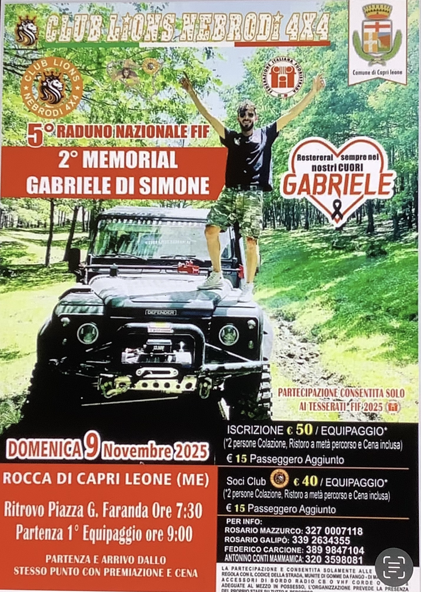 “5 Raduno Nazionale Fif” Secondo Memorial Gabriele Di Simone